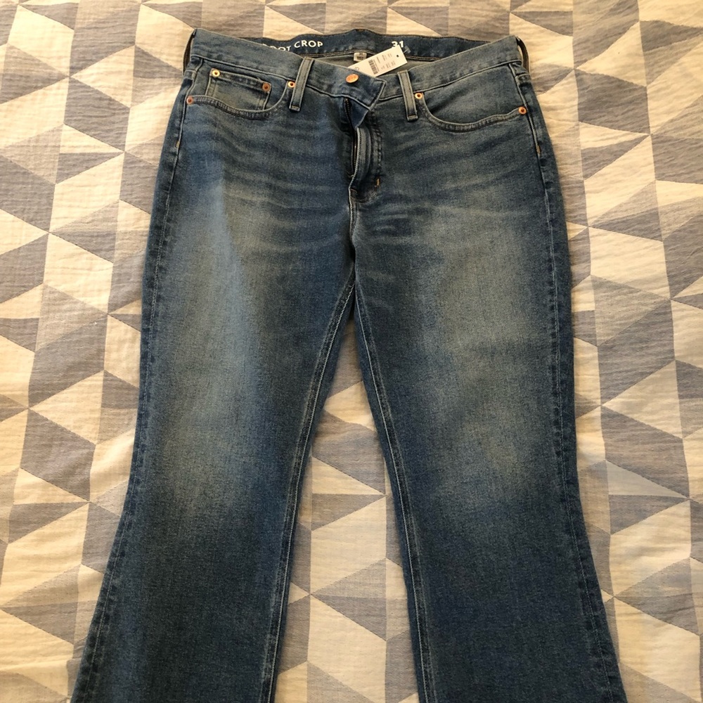 J Crew Demi boot crop jeans size 31